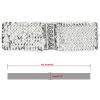 imageuxcell Ladies Sequins Decor Metal Interlooking Buckles Elastic Waist BeltSilver  Silver