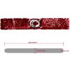 imageuxcell Lady Sequins Decor Metal Interlooking Buckles Elastic Waist BeltRed  Royal Blue