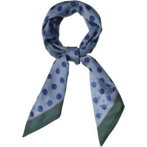 imageAllegra K Women Polka Dots Skinny Scarf Neck Scarves Double Sided Print Neckerchief HairbandBlue