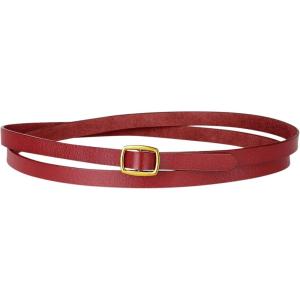 imageAllegra K Womens Adjustable Skinny Leather Belt Fashion Narrow Belts Minimalism Waist StrapWine Red