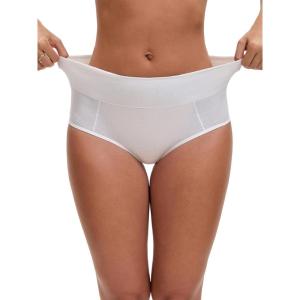 imageAllegra K Womens Cotton High Waist Available in Plus Size Tummy Control UnderwearWhite