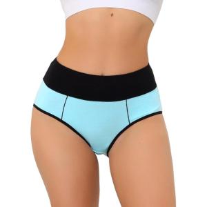 imageAllegra K Womens High Waist Tummy Control ColorBlock Brief Available in Plus SizeLight Blue
