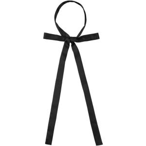 imageAllegra K Womens Long Self Tie Solid Color Ribbon Bowknot Neckwear Cosplay Elegant Neck BowtieBlack