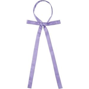 imageAllegra K Womens Long Self Tie Solid Color Ribbon Bowknot Neckwear Cosplay Elegant Neck BowtieLight Purple