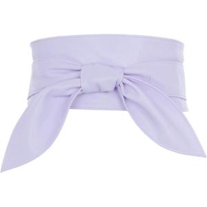 imageAllegra K Womens Plus Size Obi Belts Bowknot SelfTie Wrap Around Wide Sash Waistband Belt for DressesLight Purple