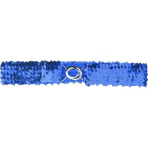 imageAllegra K Womens Plus Size Stretchy Skinny Waist Belts Shiny Sequins Decor Elastic Belts for DressesRoyal Blue