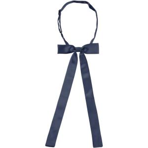 imageAllegra K Womens PreTied Adjustable String Bow Tie with Long Ribbon Solid Color Uniform BowtiesDark Blue