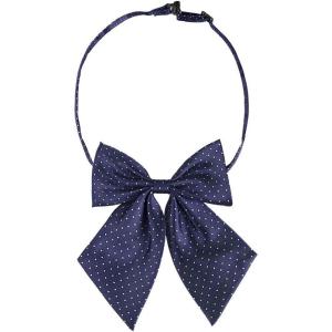 imageAllegra K Womens PreTied Bowknot Polka Dots Bow Ties Adjustable Strap Bowtie for CostumeNavy Blue