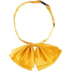 imageAllegra K Womens PreTied Neckties Bowknot Solid Adjustable Casual Uniform BowtieGolden Yellow