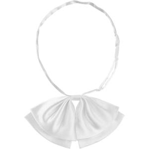 imageAllegra K Womens PreTied Neckties Bowknot Solid Adjustable Casual Uniform BowtieWhite