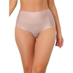 imageAllegra K Womens Tummy Control Hipster Underwear HighWaisted Breathable BriefLight Pink