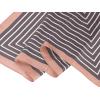 imageAllegra K 70cm Women Stripe Print Square Scarves Kerchief Neck Scarf Neckerchief HeadbandCoffee