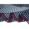 imageAllegra K 70cm Women Stripe Print Square Scarves Kerchief Neck Scarf Neckerchief HeadbandNavy Blue
