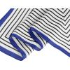 imageAllegra K 70cm Women Stripe Print Square Scarves Kerchief Neck Scarf Neckerchief HeadbandWhite Blue