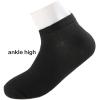 imageAllegra K Athletic Low Cut Ankle SocksStretch Cuffs Soft 10 PairsBlack