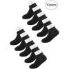 imageAllegra K Athletic Low Cut Ankle SocksStretch Cuffs Soft 10 PairsBlack