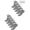 imageAllegra K Athletic Low Cut Ankle SocksStretch Cuffs Soft 10 PairsGray