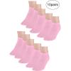 imageAllegra K Athletic Low Cut Ankle SocksStretch Cuffs Soft 10 PairsPink