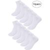 imageAllegra K Athletic Low Cut Ankle SocksStretch Cuffs Soft 10 PairsWhite