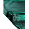 imageAllegra K Halloween Metallic Blouse for Womens Sparkly Party Shiny Bishop Sleeve Glitter TopsGreen
