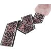 imageAllegra K Leopard Ribbons Faux Fur Winter Wrap Collar Scarf Plush Neck Scarves Warmer for WomenPink
