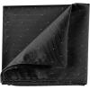 imageAllegra K Mens Pocket Squares Classic Satin Polka Dots Solid Color Handkerchiefs for Wedding BusinessBlack