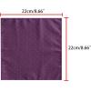 imageAllegra K Mens Pocket Squares Classic Satin Polka Dots Solid Color Handkerchiefs for Wedding BusinessPurple