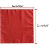 imageAllegra K Mens Pocket Squares Classic Satin Polka Dots Solid Color Handkerchiefs for Wedding BusinessRed