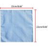 imageAllegra K Mens Pocket Squares Classic Satin Polka Dots Solid Color Handkerchiefs for Wedding BusinessSky Blue