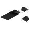 imageAllegra K Mens PreFolded Pocket Squares on Card Solid Triangles Suit HandkerchiefBlack