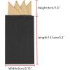 imageAllegra K Mens PreFolded Pocket Squares on Card Solid Triangles Suit HandkerchiefChampagne