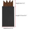 imageAllegra K Mens PreFolded Pocket Squares on Card Solid Triangles Suit HandkerchiefCoffee
