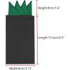 imageAllegra K Mens PreFolded Pocket Squares on Card Solid Triangles Suit HandkerchiefDark Green