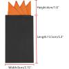 imageAllegra K Mens PreFolded Pocket Squares on Card Solid Triangles Suit HandkerchiefOrange