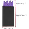 imageAllegra K Mens PreFolded Pocket Squares on Card Solid Triangles Suit HandkerchiefPurple