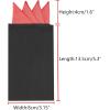 imageAllegra K Mens PreFolded Pocket Squares on Card Solid Triangles Suit HandkerchiefWatermelon Red