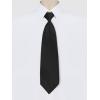 imageAllegra K Mens PreTied Zipper Tie Solid Color Formal Casual Adjustable 8cm Wide TieBlack