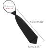 imageAllegra K Mens PreTied Zipper Tie Solid Color Formal Casual Adjustable 8cm Wide TieBlack