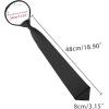 imageAllegra K Mens PreTied Zipper Tie Solid Color Formal Casual Adjustable 8cm Wide TieBlack Long