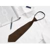 imageAllegra K Mens PreTied Zipper Tie Solid Color Formal Casual Adjustable 8cm Wide TieBrown