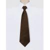 imageAllegra K Mens PreTied Zipper Tie Solid Color Formal Casual Adjustable 8cm Wide TieBrown