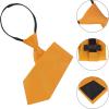 imageAllegra K Mens PreTied Zipper Tie Solid Color Formal Casual Adjustable 8cm Wide TieOrange