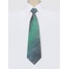 imageAllegra K Mens PreTied Zipper Tie Solid Color Formal Casual Adjustable 8cm Wide TiePeacock Green