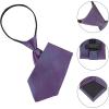 imageAllegra K Mens PreTied Zipper Tie Solid Color Formal Casual Adjustable 8cm Wide TiePurple
