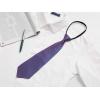 imageAllegra K Mens PreTied Zipper Tie Solid Color Formal Casual Adjustable 8cm Wide TiePurple