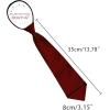 imageAllegra K Mens PreTied Zipper Tie Solid Color Formal Casual Adjustable 8cm Wide TieWine Red