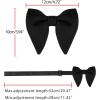 imageAllegra K Solid Pretied Bow Ties for Women Men Formal Party Prom Bowties VelvetBlack