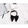 imageAllegra K Solid Pretied Bow Ties for Women Men Formal Party Prom Bowties VelvetBlack