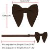 imageAllegra K Solid Pretied Bow Ties for Women Men Formal Party Prom Bowties VelvetBrown