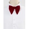 imageAllegra K Solid Pretied Bow Ties for Women Men Formal Party Prom Bowties VelvetDark Red